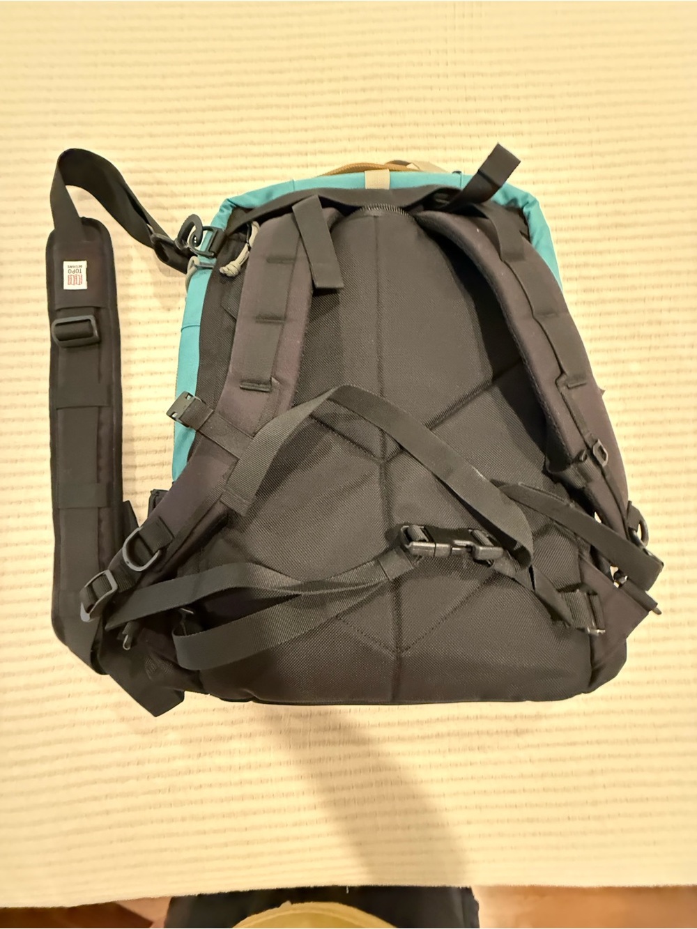 Topo Designs Global Travel Bag 30L Brown, Teal & Black, Like New - Picture 12 of 16